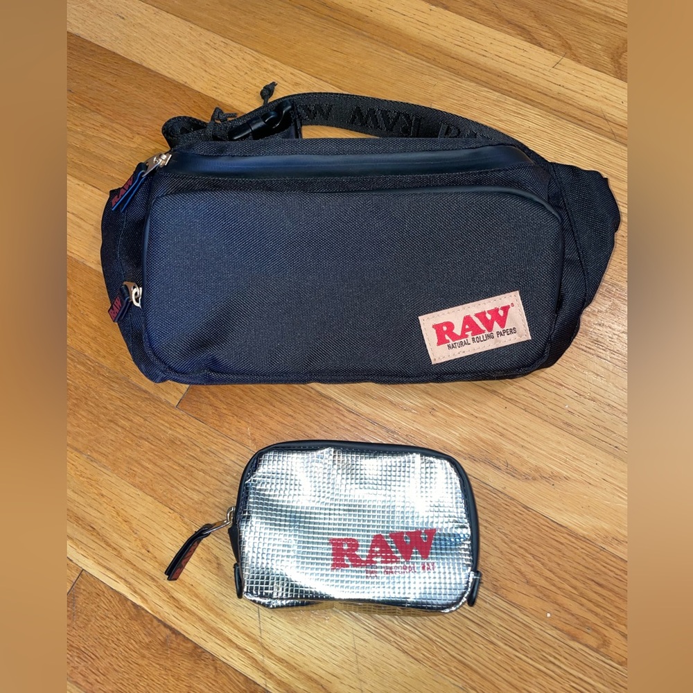 Raw Rolling Papers Fanny Pack/shoulder Bag includes pouch NEW
